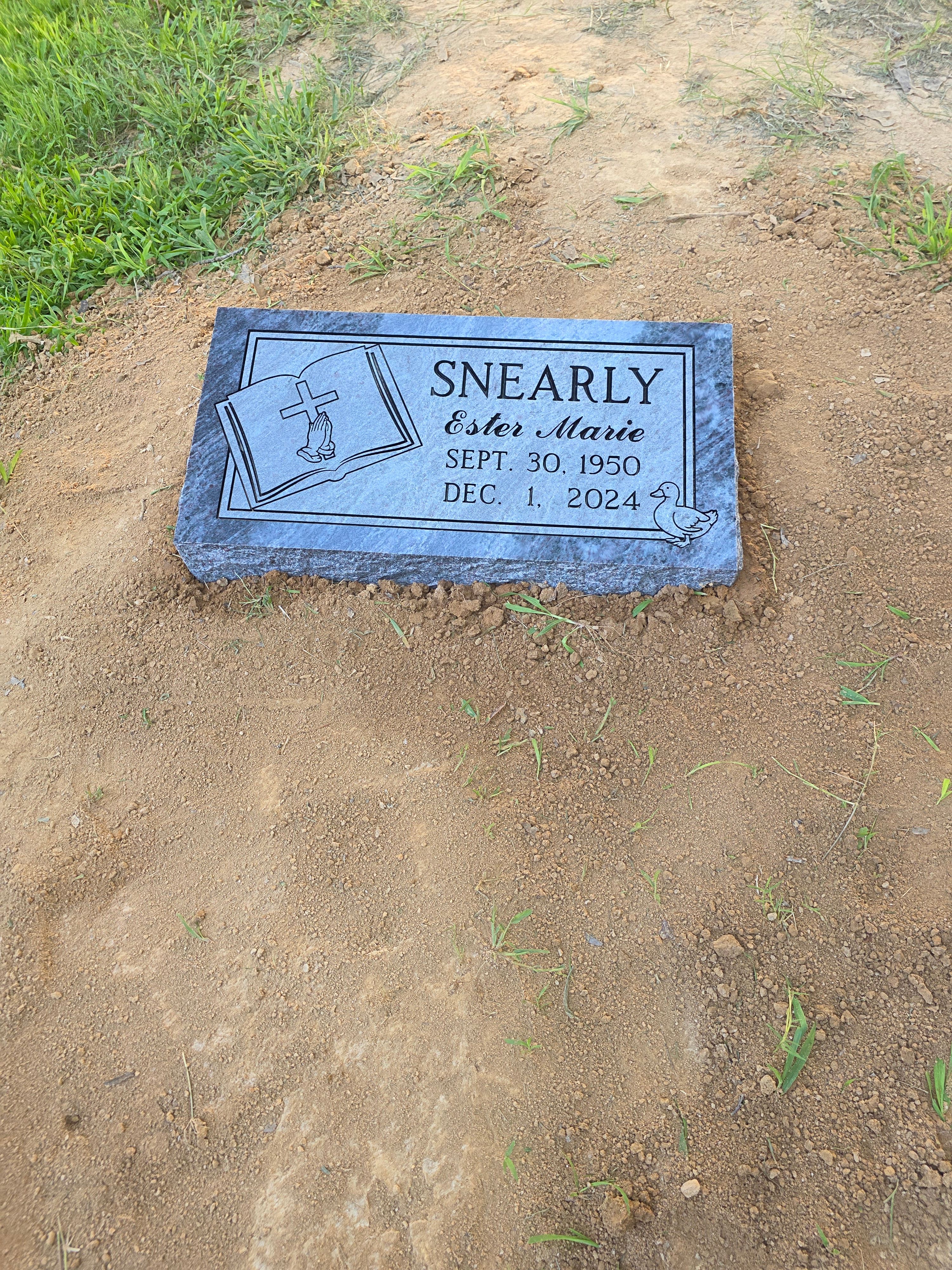 flat headstone